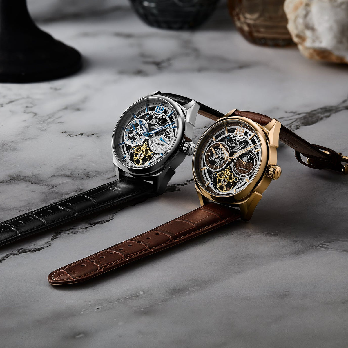 Vanguard 1019 Dual Time אוטומטי 42 מ"מ שלד