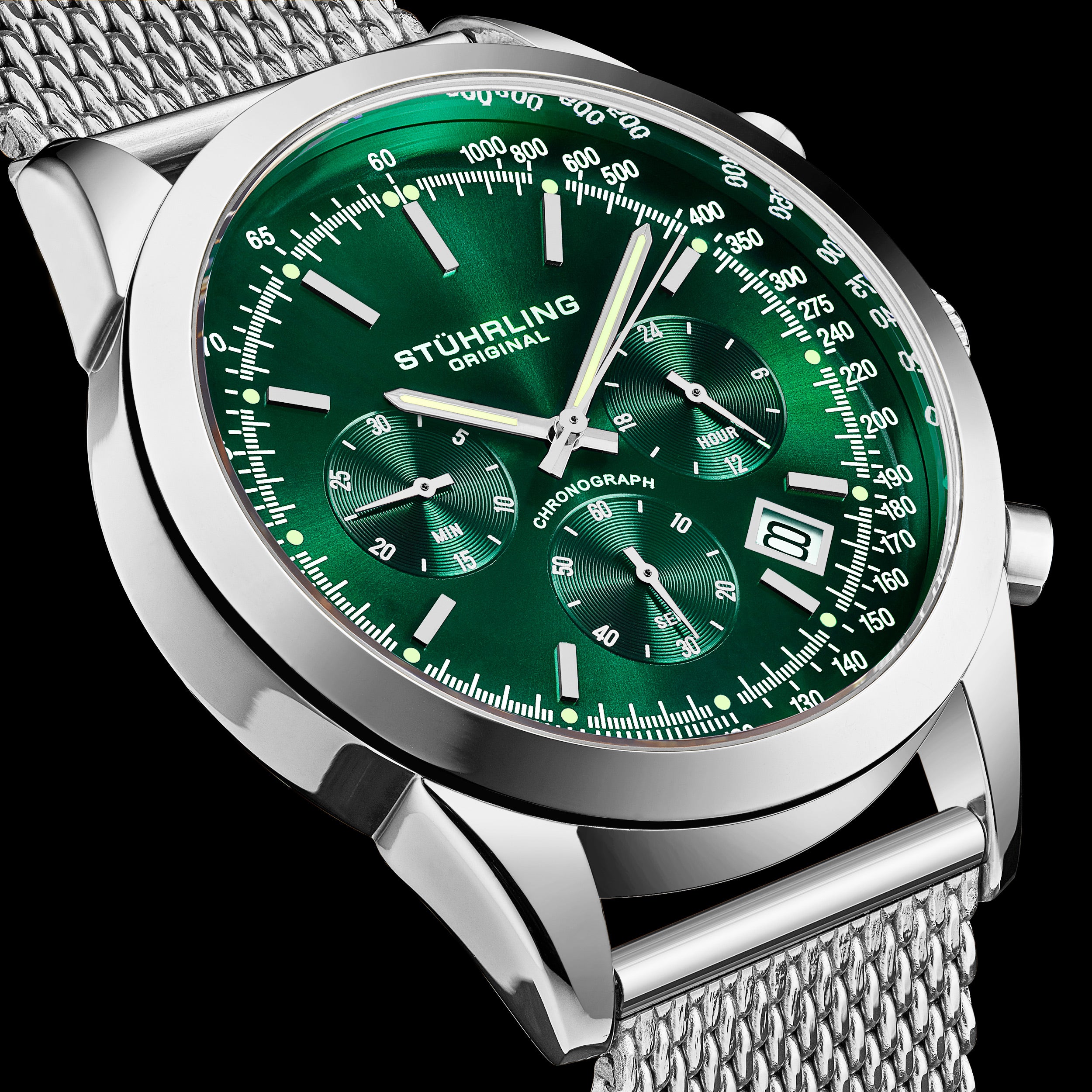 Stührling Rialto 3975L Quartz 44mm Chronograph