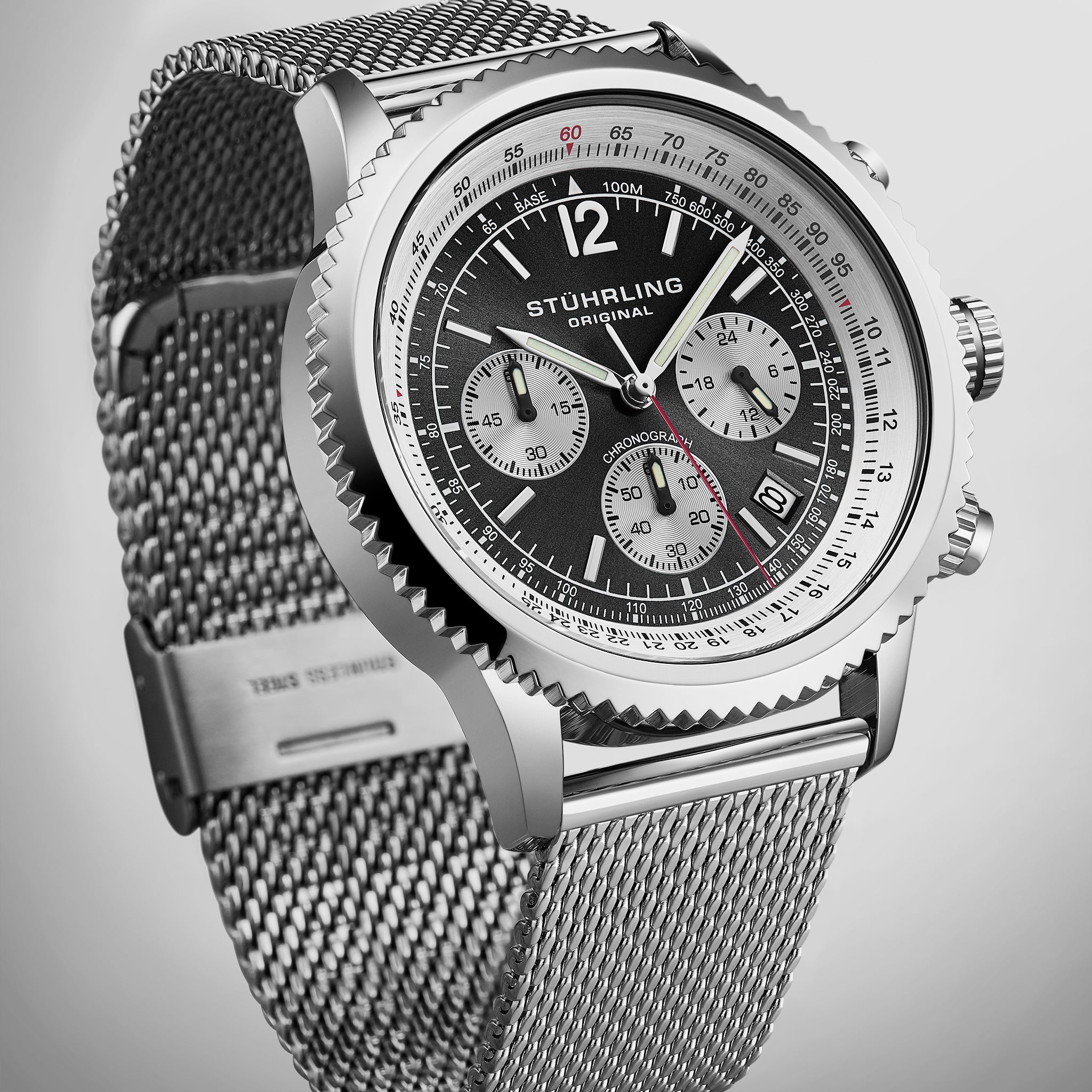 Stührling Turbine 4015 44mm Chronograph