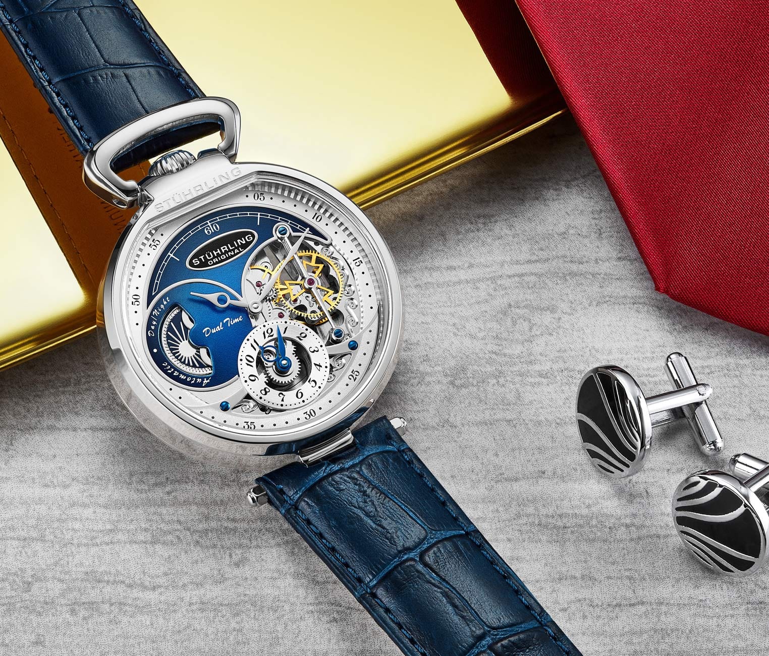 Modena Dual Time Automatic 4033 46mm Skeleton