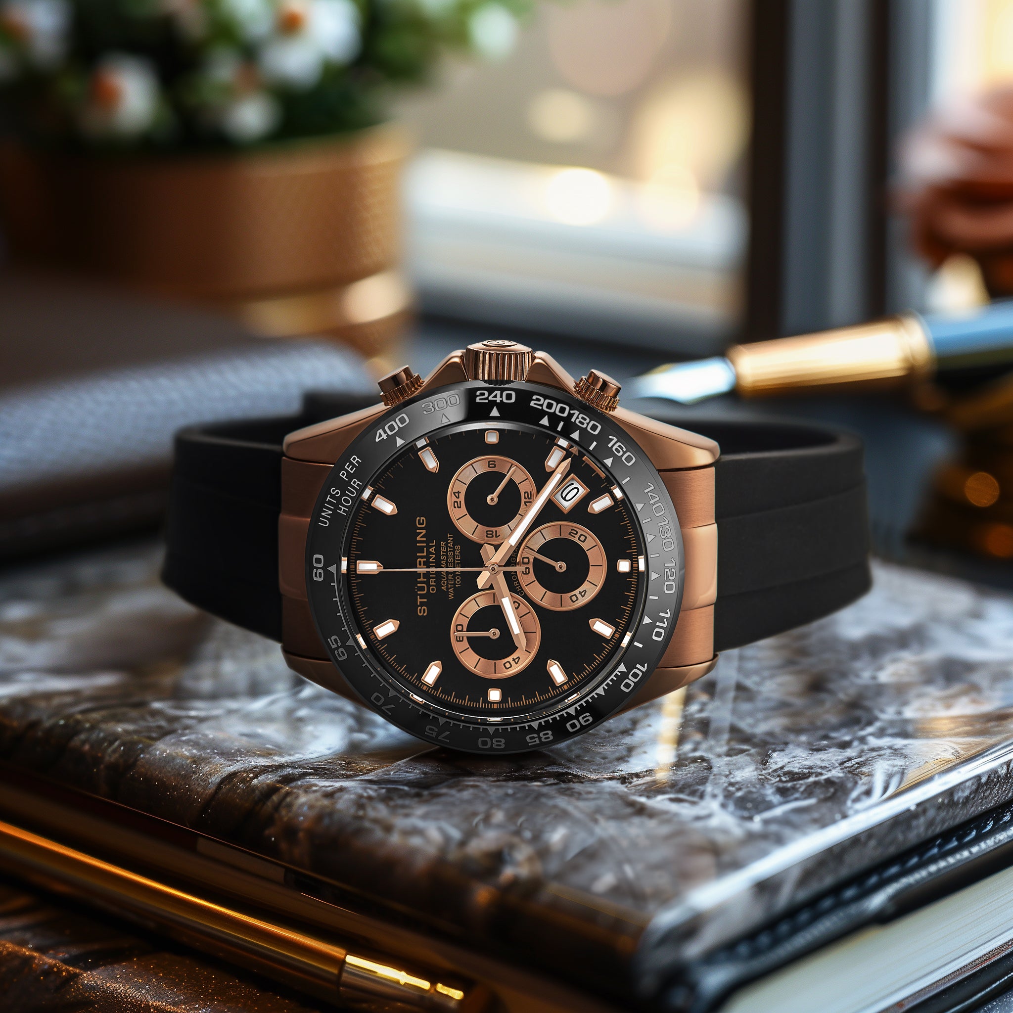 Stührling Aquamaster Chronograph Watch 42mm