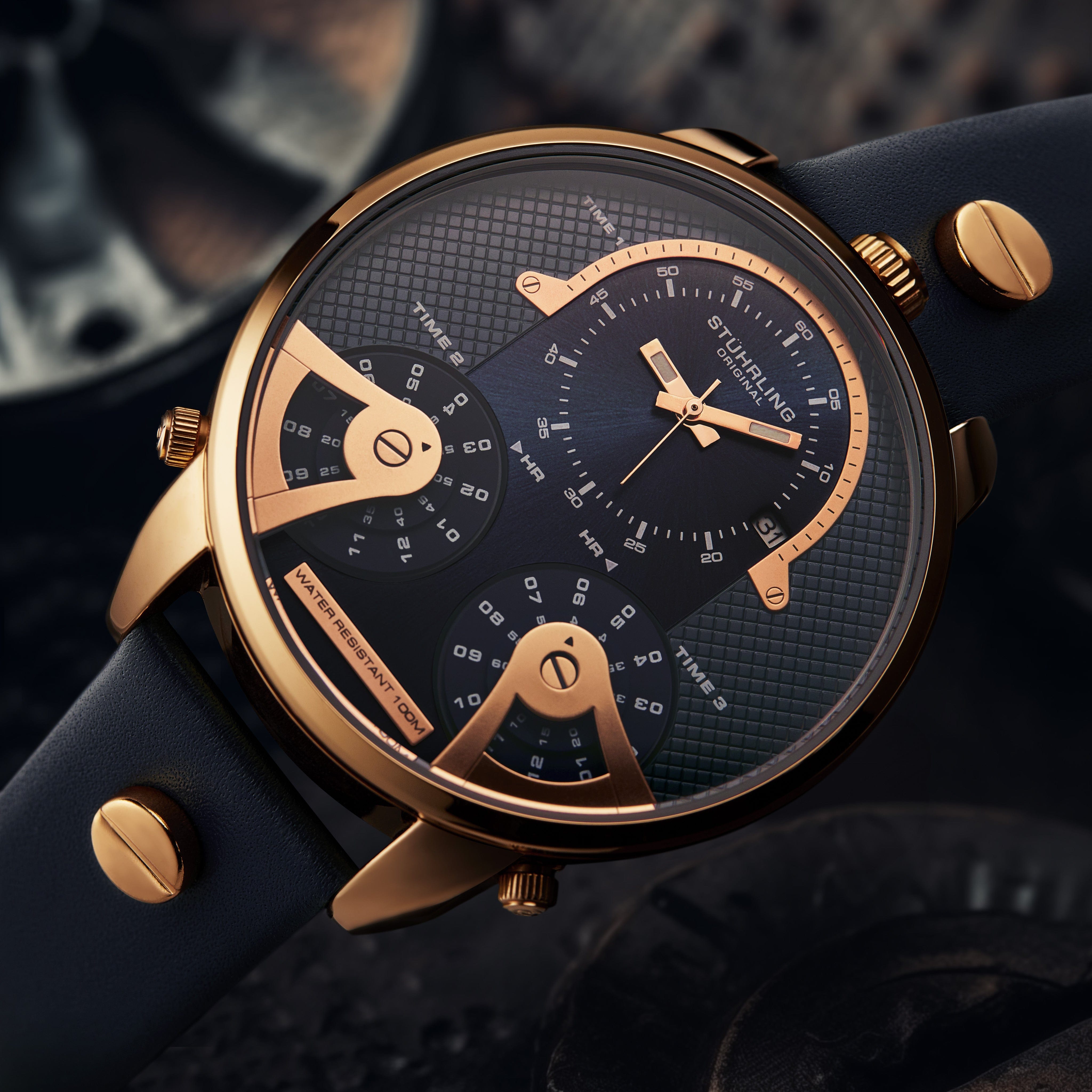 TerraTime Triple-Time Quartz 50mm