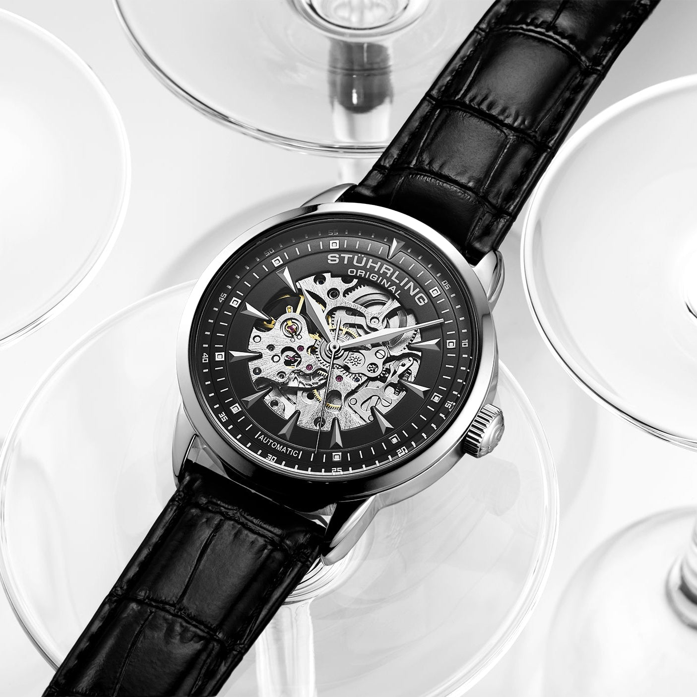 Stührling Executive Reserve 4071 Mens Watch 44mm