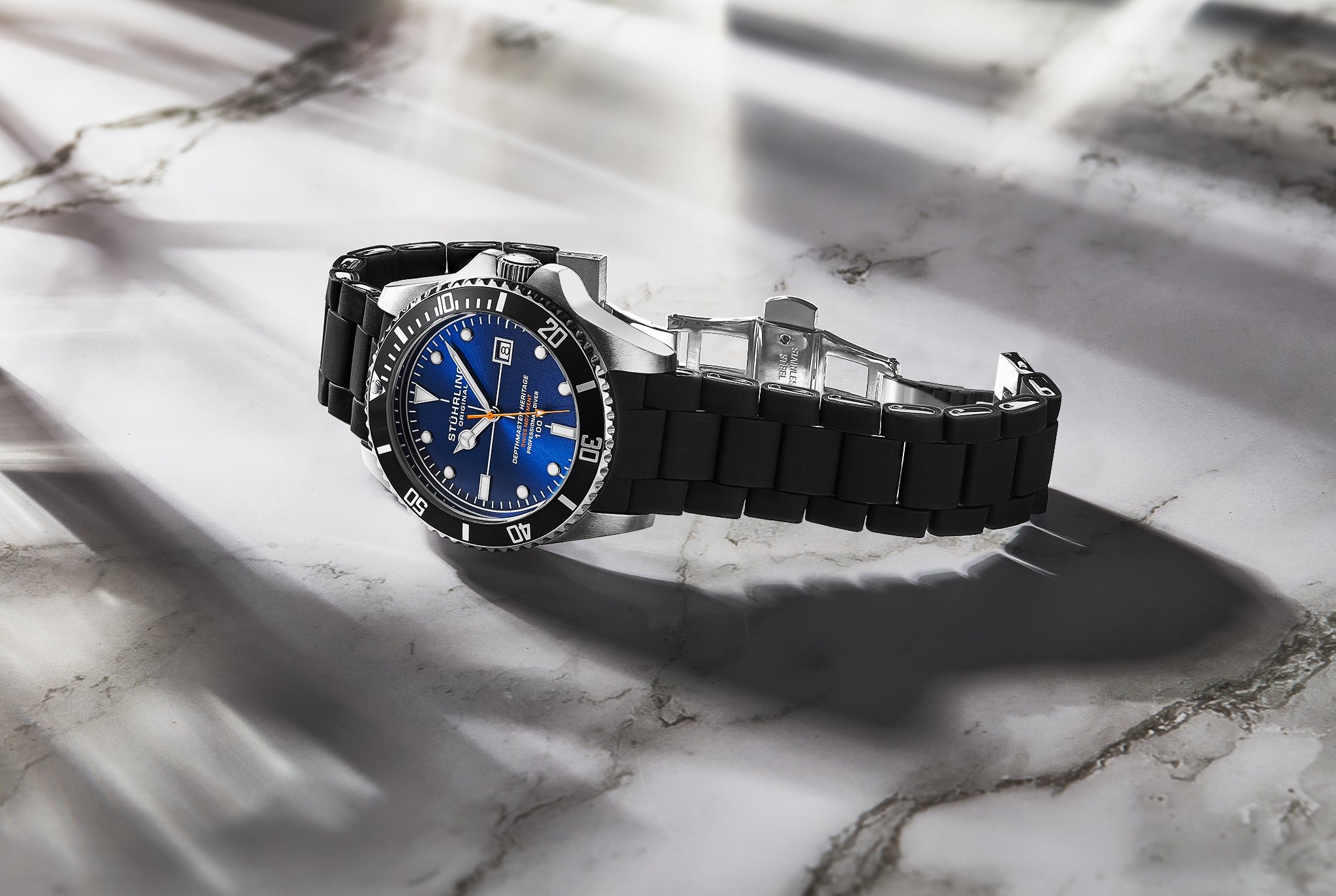Stührling Datemaster Heritage 4087 Aquadiver 44mm