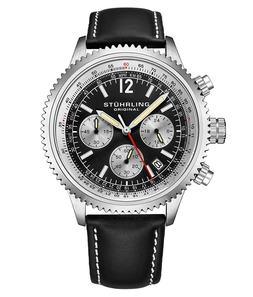 Stuhrling Monaco 669 42mm Chronograph Watch | Precision & Style display picture 1