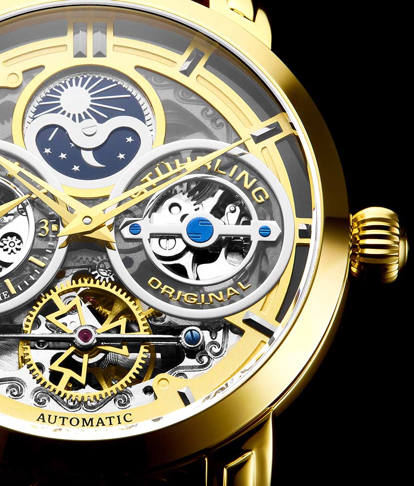 Luciano 371B Automatic 46mm Skeleton