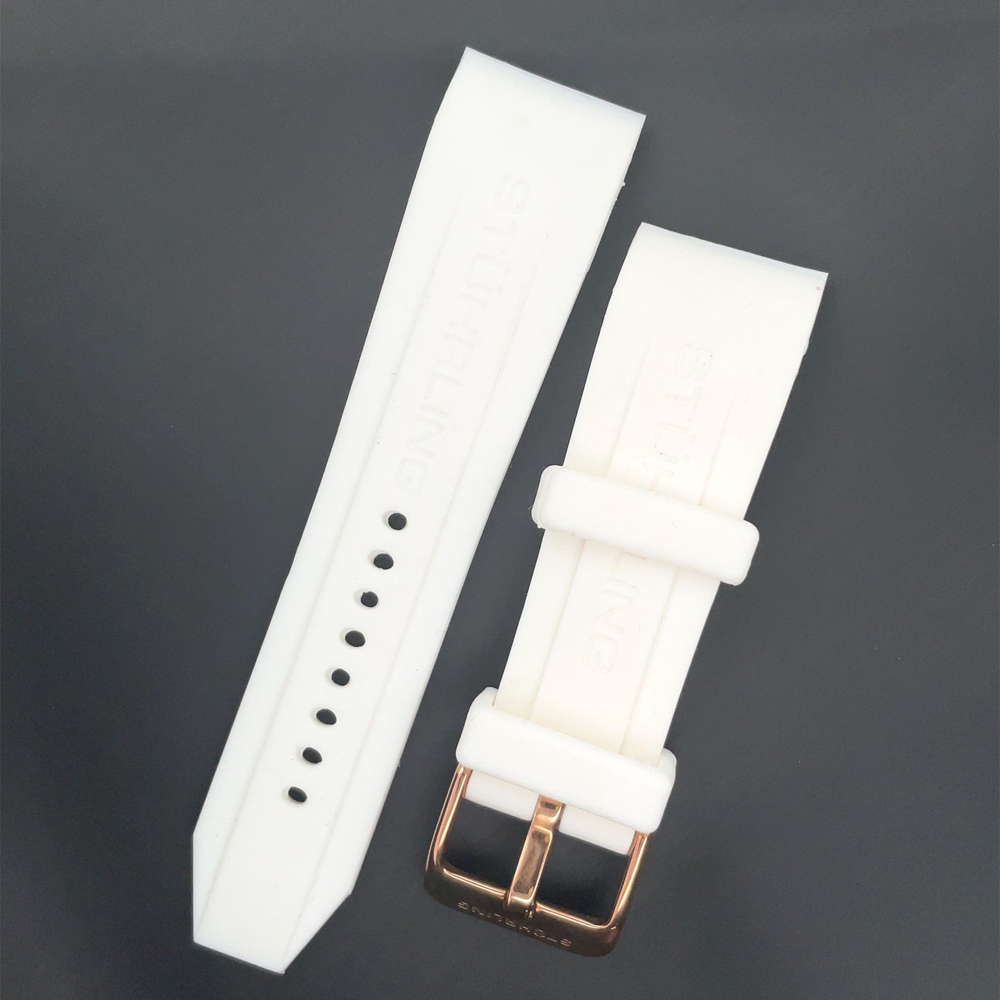 White 149GL.123P31 Rubber Strap