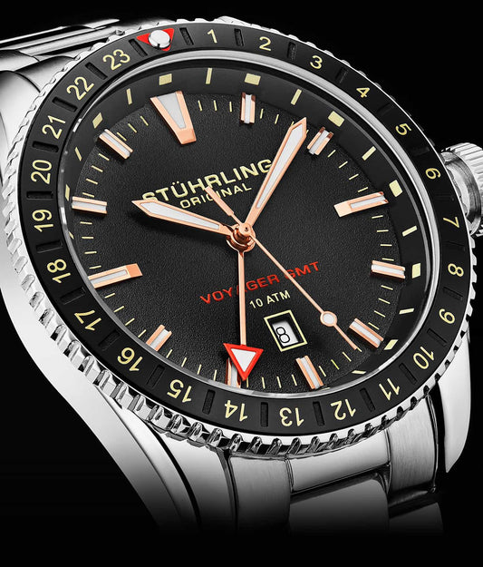 Voyager GMT 4017 Quartz GMT 42mm Diver
