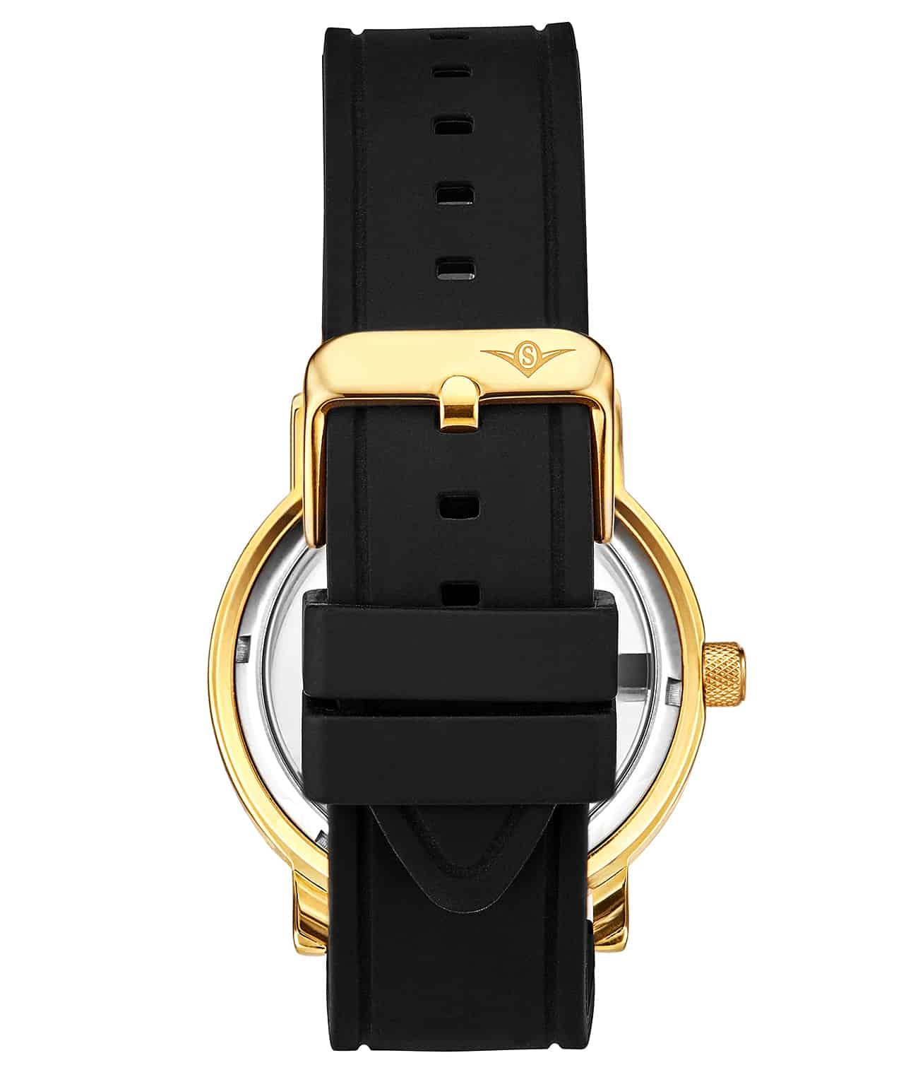 22mm Silicone Black Rubber Sport 22mm Strap