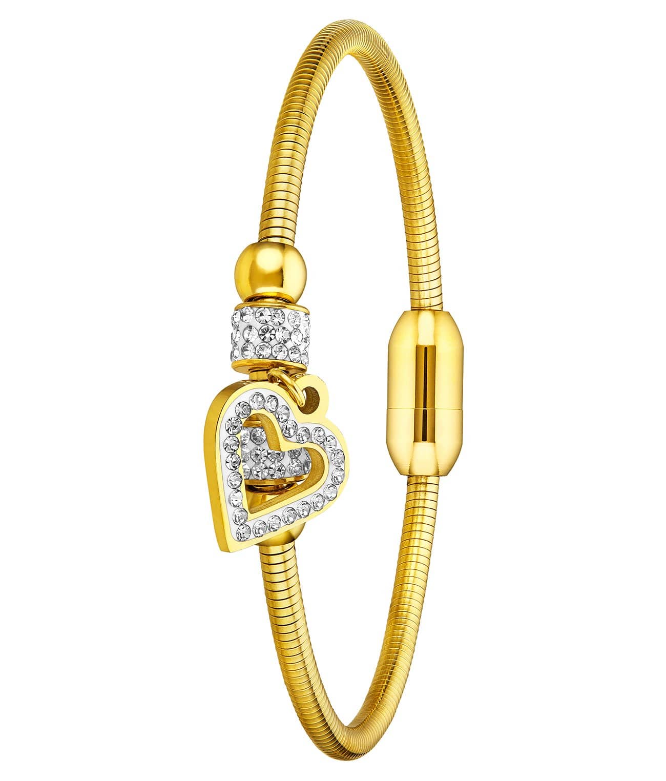 Lineage 3936.6 Quartz 31mm Fashion with Emilia Snake Chain Bracelet, Emma Polished Bangle and Studs