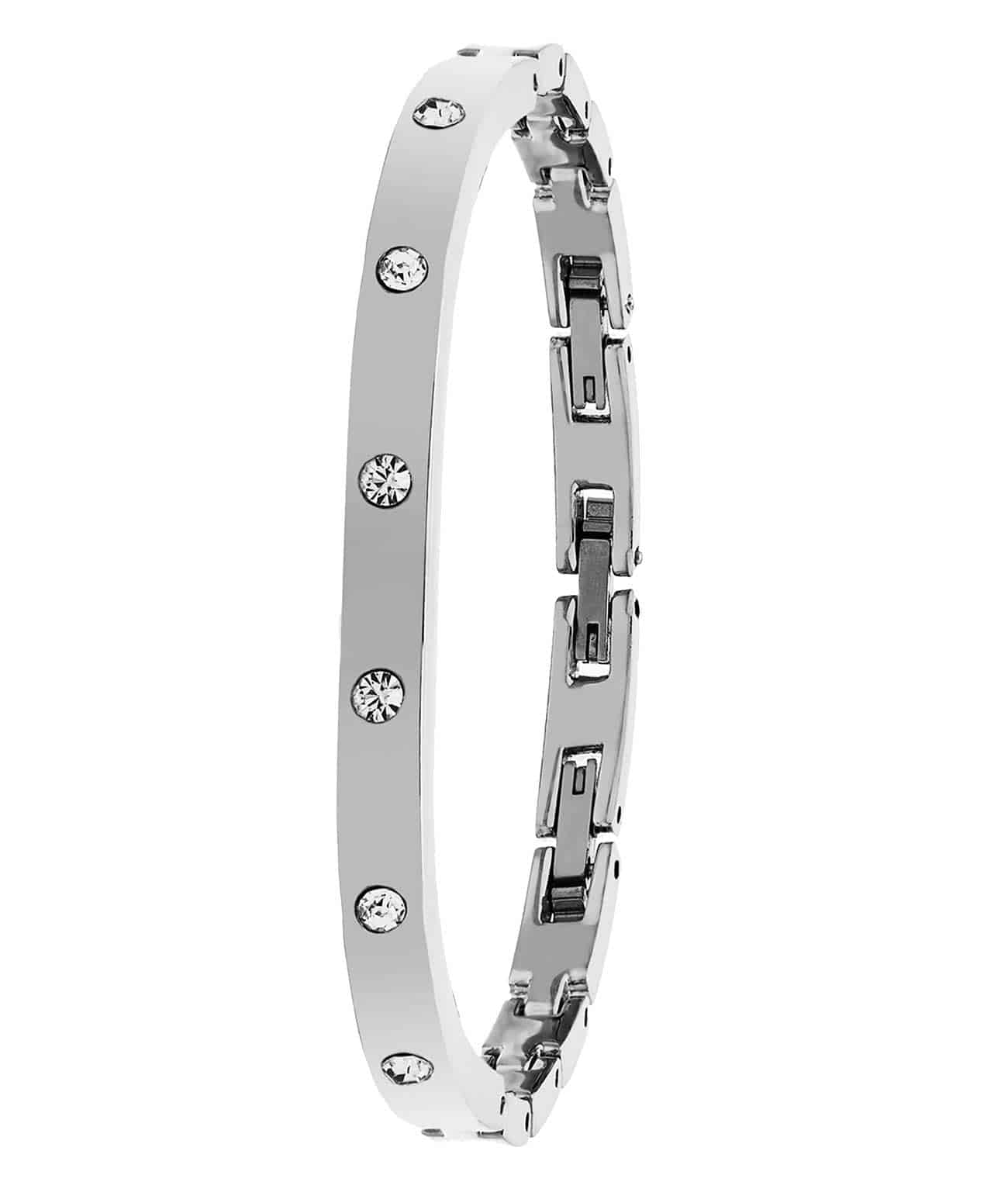 Depthmaster 3950L.3 Quartz 32mm Fashion with Lily Polished Bangle, Lara Snake Chain Bracelet and Studs