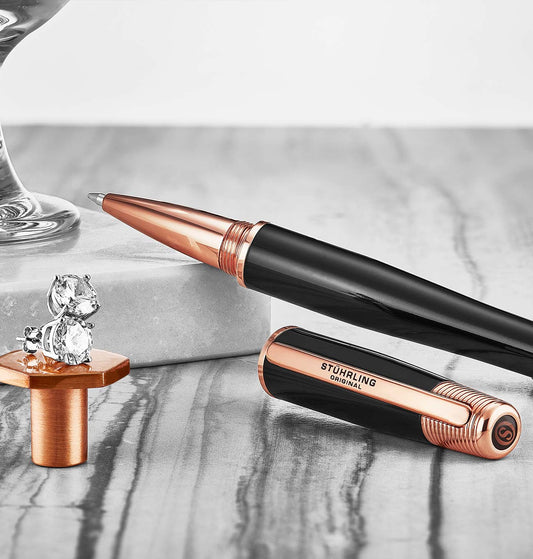 Opposites Attract Quartz Duo with Signature Pen and Stud Earring