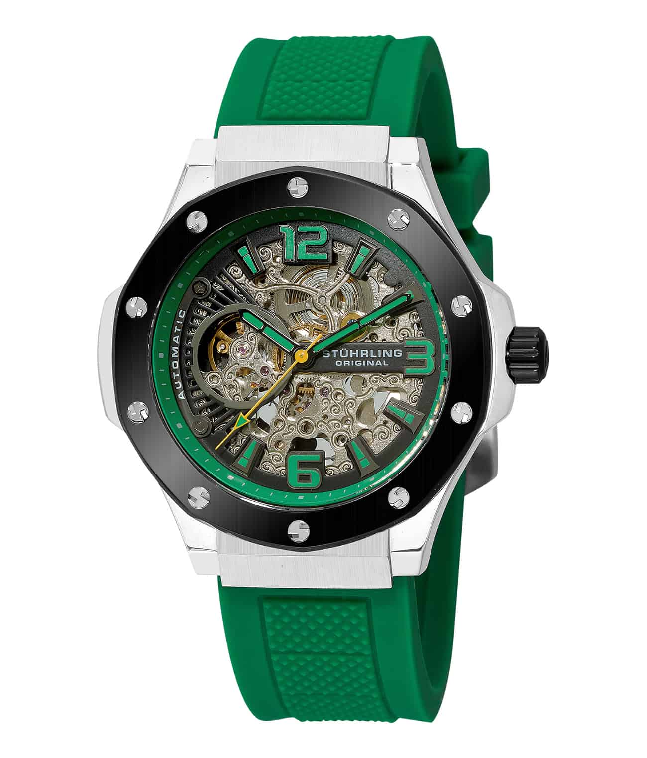 Black/Silver/Green