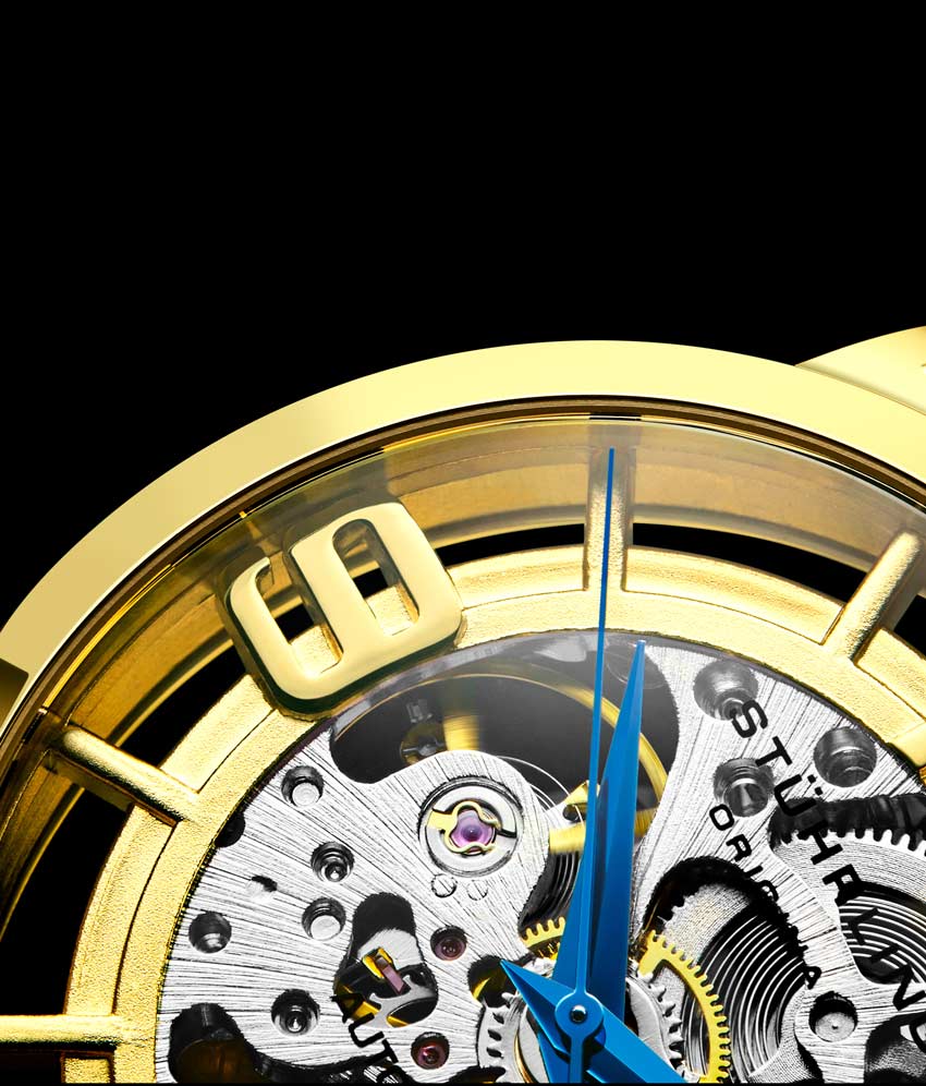 Gold Dial / Gold Case / Gold Stainless Steel Bracelet Gold Layered Deployant Buckle