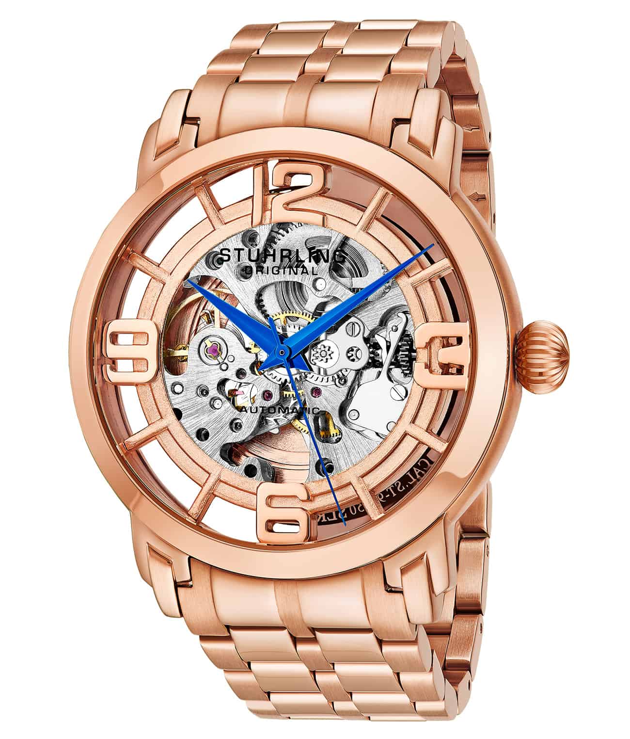 Rose Dial / Rose Case / Rose Stainless Steel Bracelet Rose Gold Layered Deployant Buckle