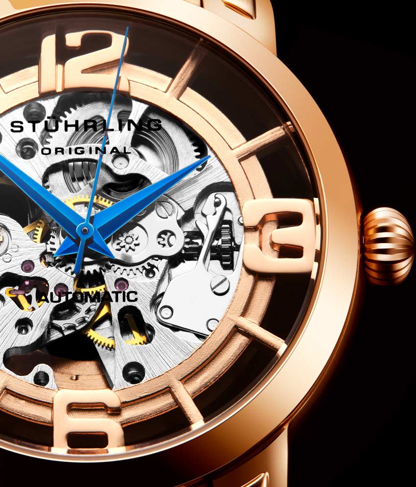 Rose Dial / Rose Case / Rose Stainless Steel Bracelet Rose Gold Layered Deployant Buckle