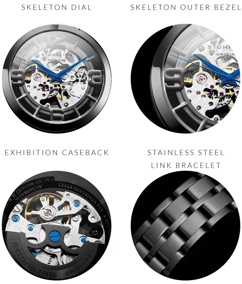 Black Dial / Black Case / Black Stainless Steel Bracelet Black Deployant Buckle