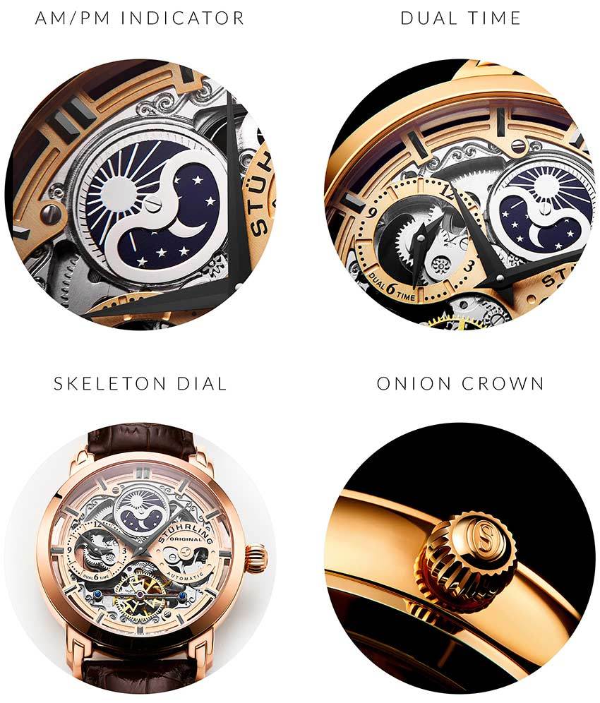 Rose Dial / Rose Case / Brown Band