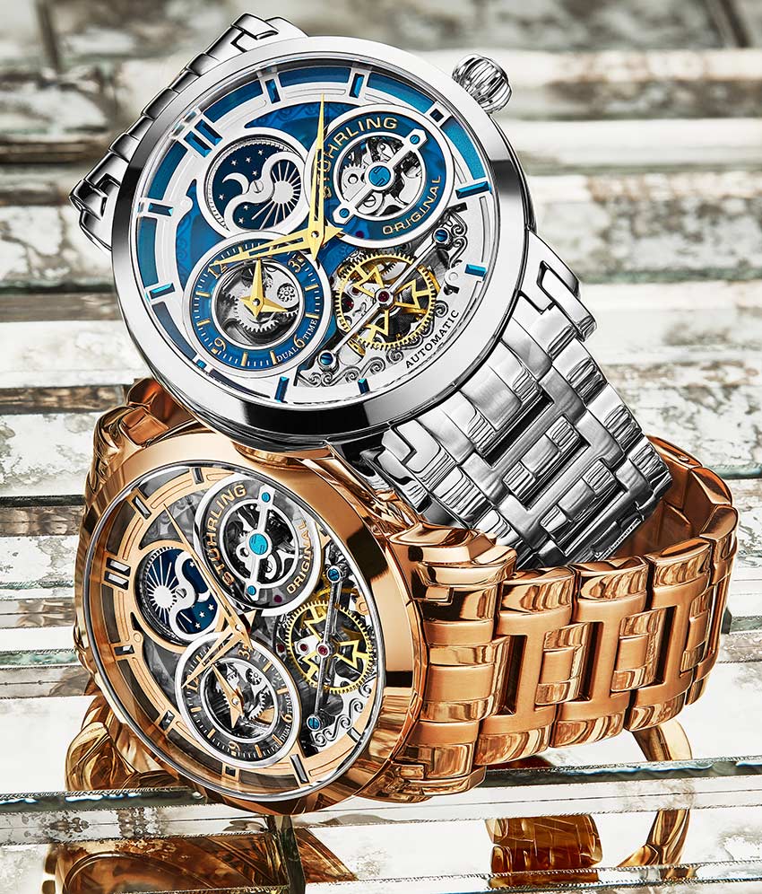 Stunning Skeletons Rose Duo with Signature Pen and Stud Earring