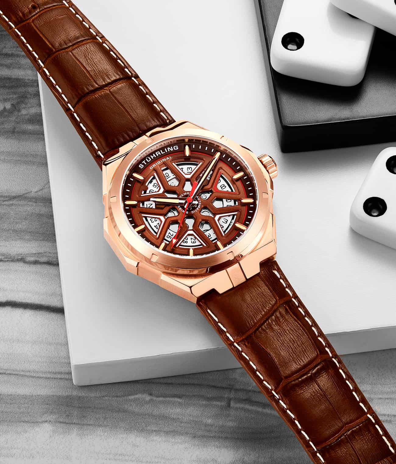 Automatic Dual Time Anatol, Swiss Automatic Gio and Stürhling Signature Pen