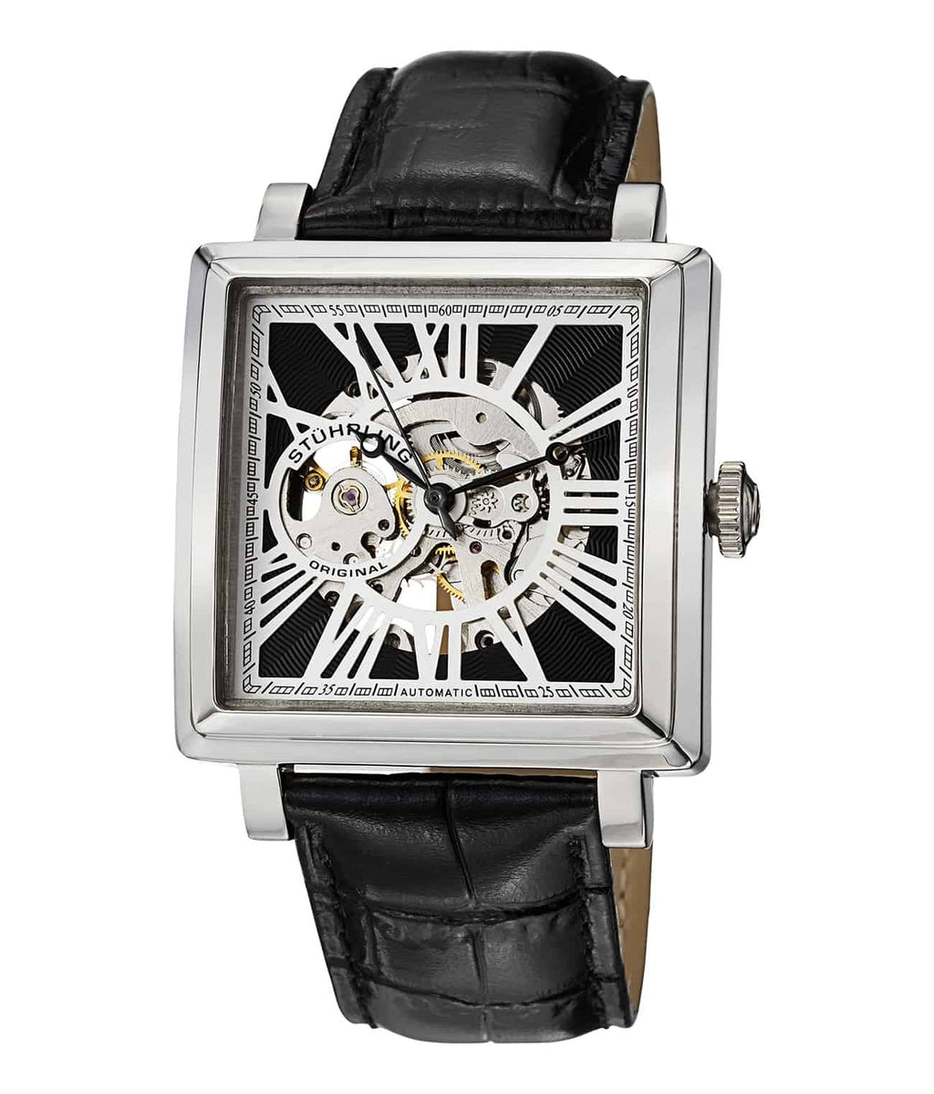 Chariot Square 389 Automatic 40mm Skeleton | Stührling display picture 2