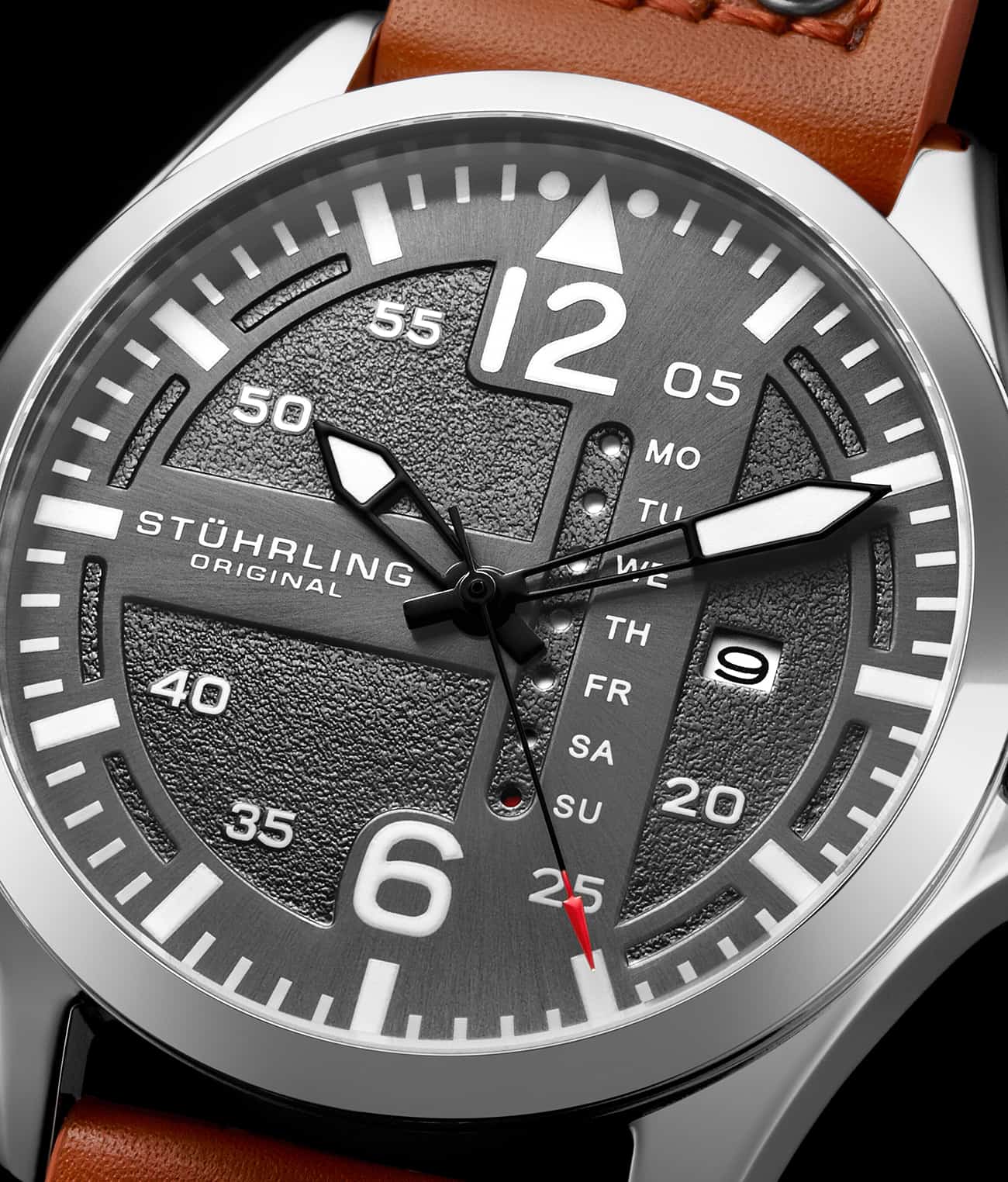 Aeronaut 44mm Aviator, Cabaletta Quartz 42mm, and Stührling Signature Pen