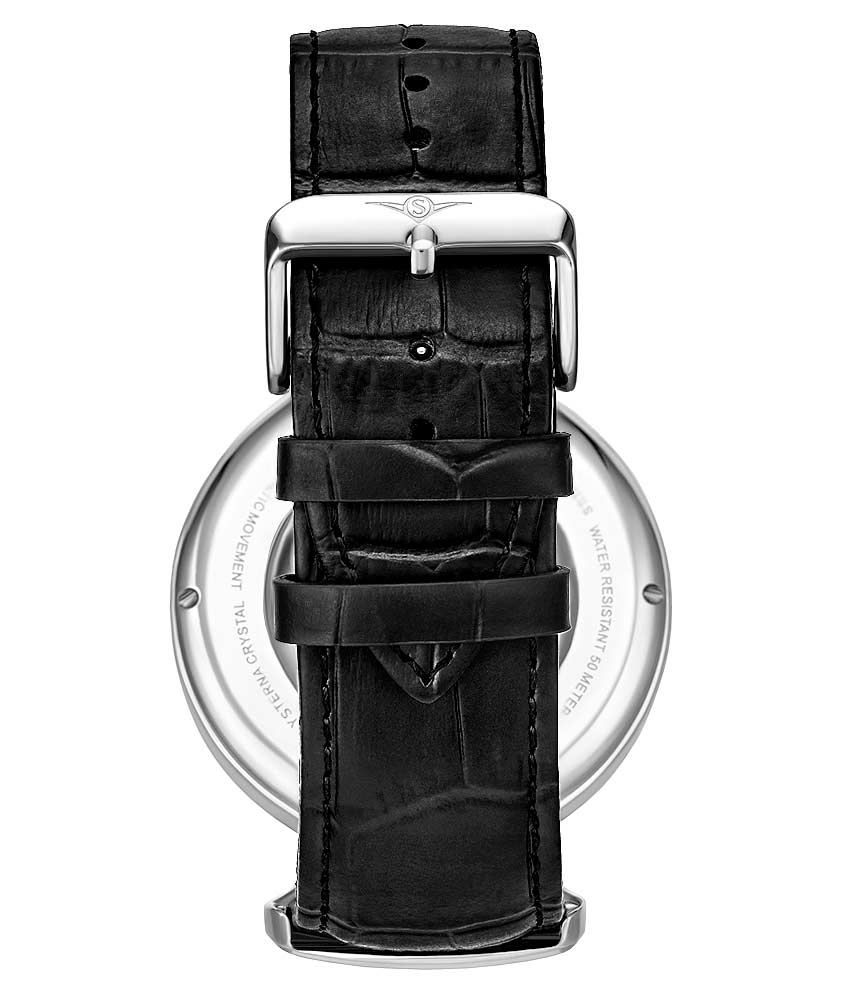 Silver Dial / Silver Case / Black Band