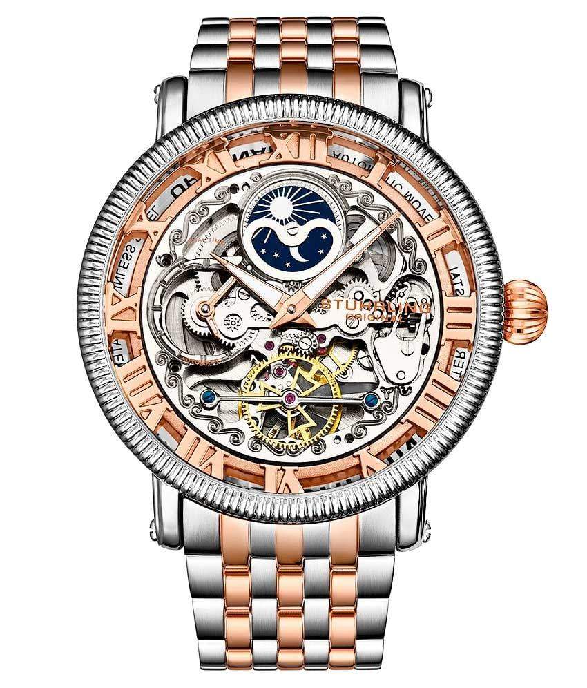 Rose Dial / Silver Case / Rose Band