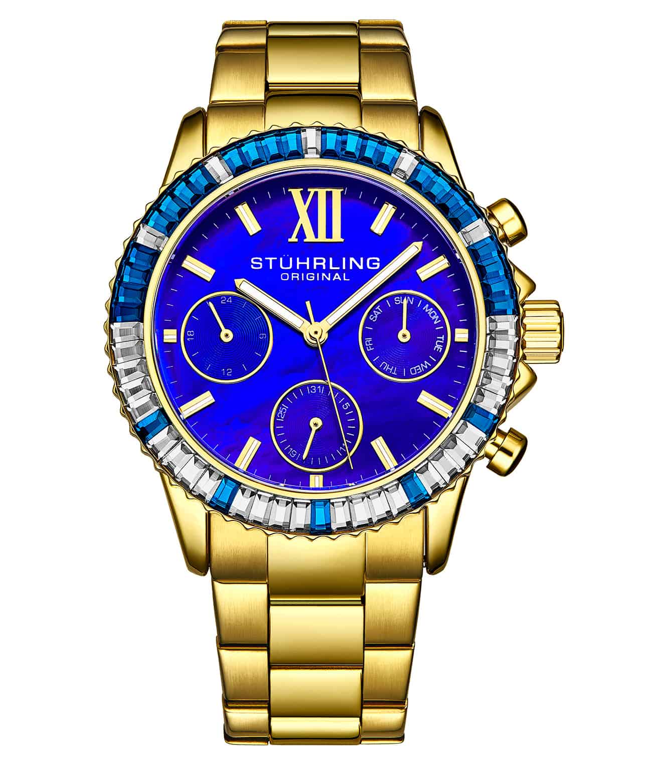 Blue Dial / Gold Case / Gold Band