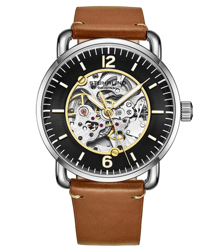 Black Dial / Silver Case / Orange Band