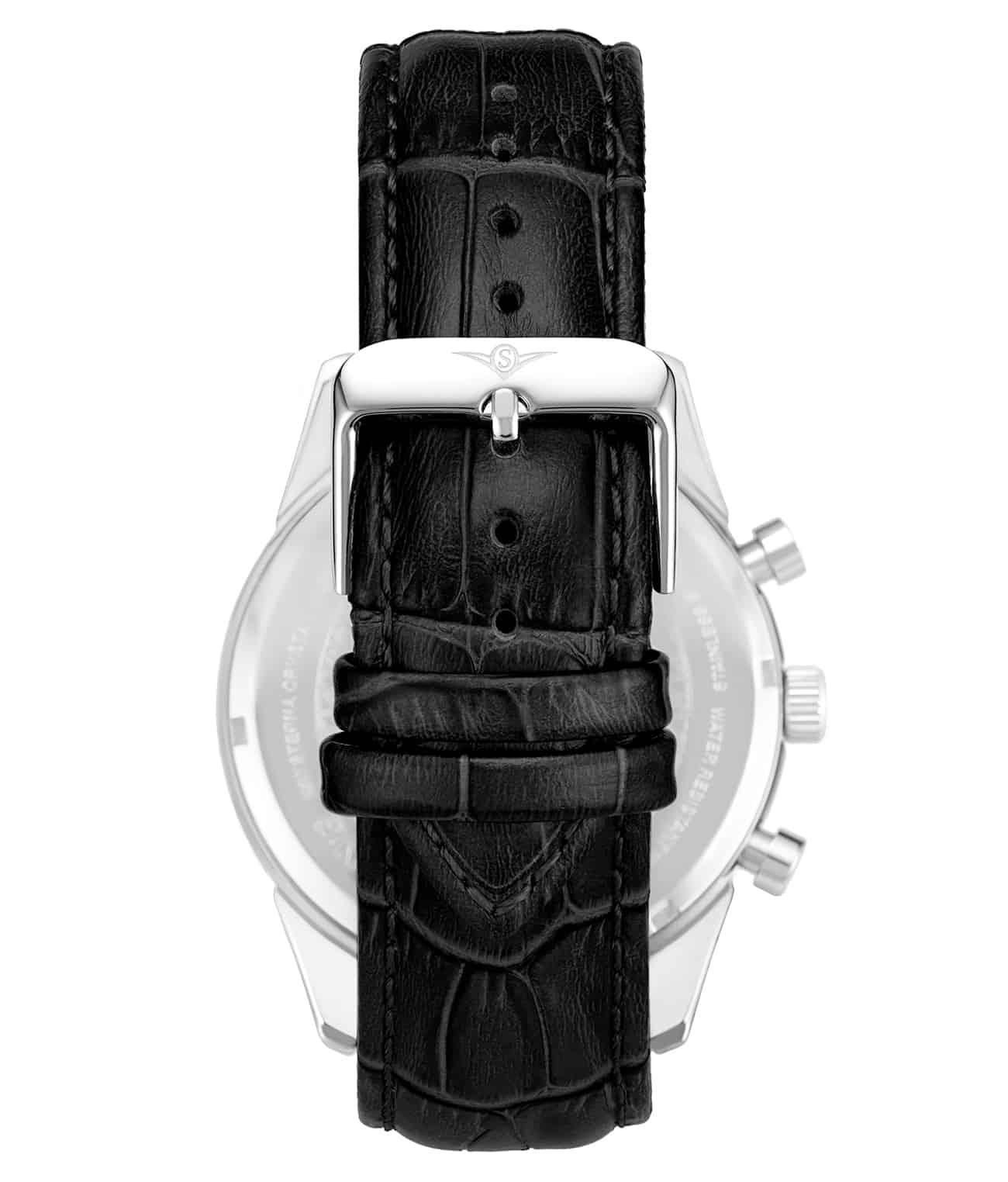 Black Dial / Silver Case / Black Band