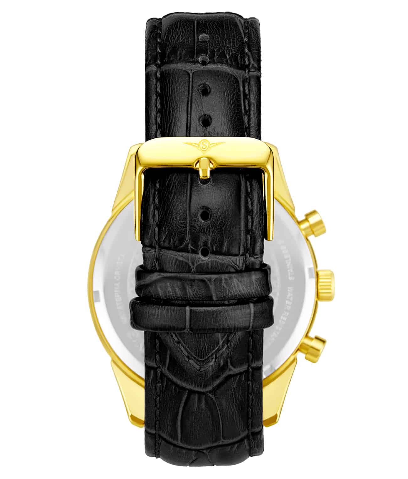 Black Dial / Gold Case / Black Band