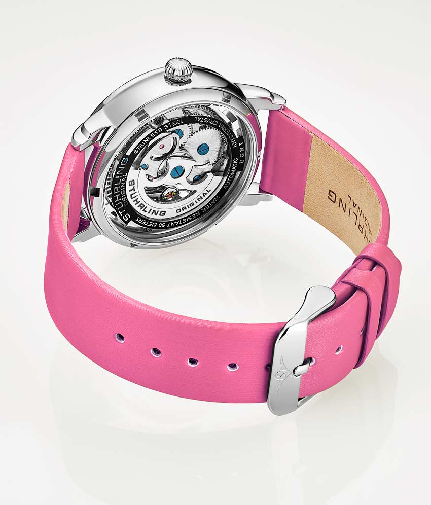 Silver Dial / Silver Case / Pink Band