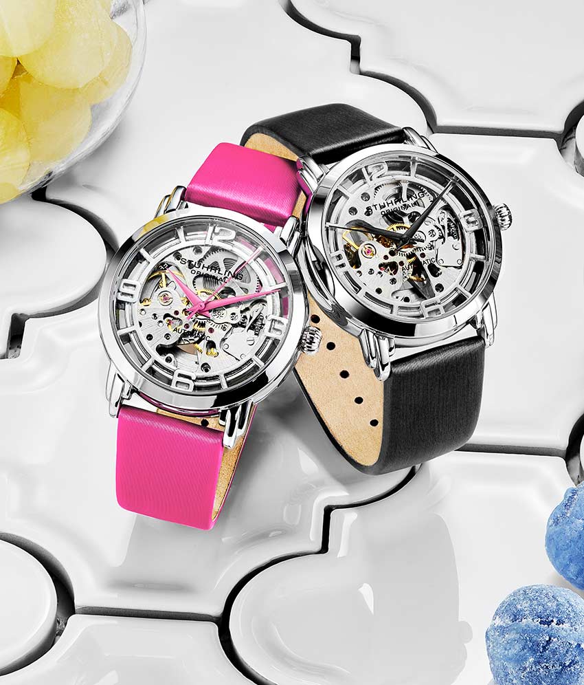 Silver Dial / Silver Case / Pink Band