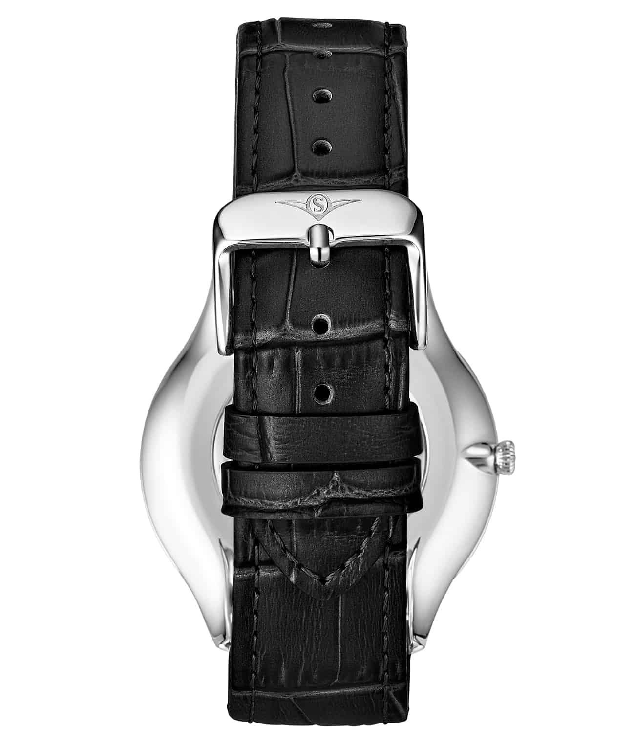 Black Dial / Silver Case / Black Band