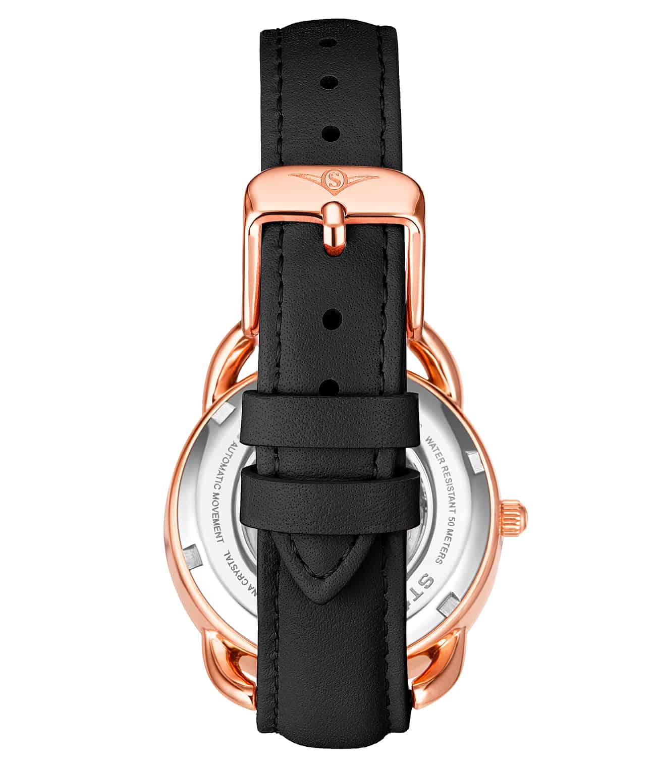 Black Dial / Rose Case / Black Band