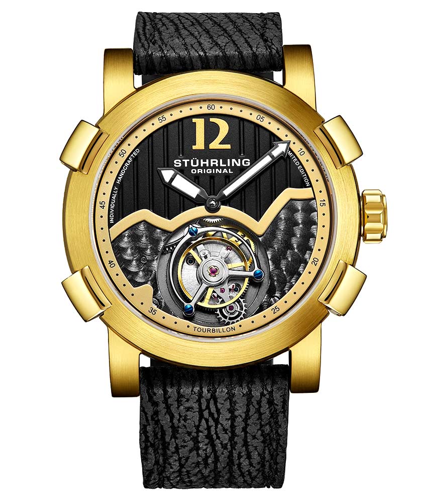 Black Dial / Gold Case / Black Band