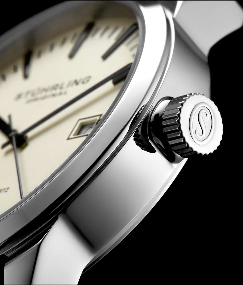 Ivory Dial / Silver Case / Black Band