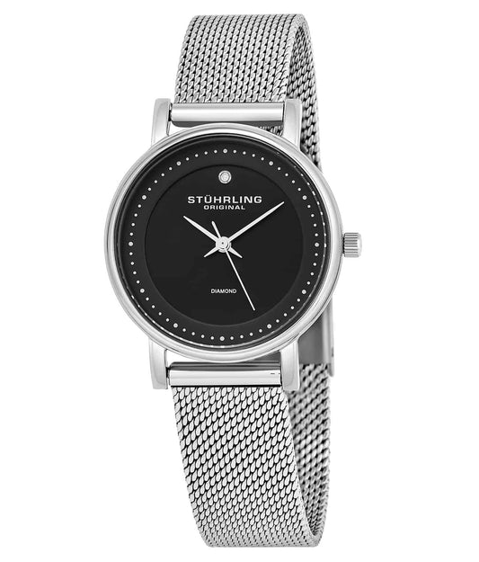 Black Dial / Silver Case / Silver Band