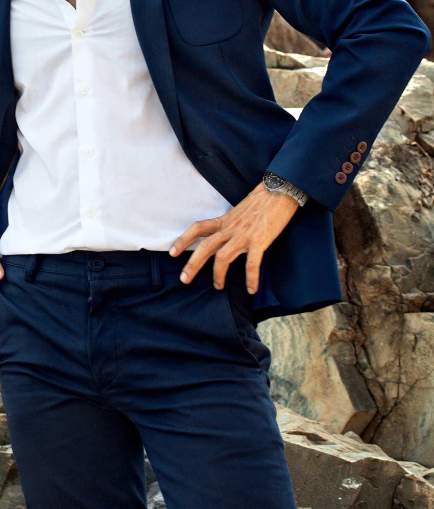 Black Dial / Silver Case / Silver Band