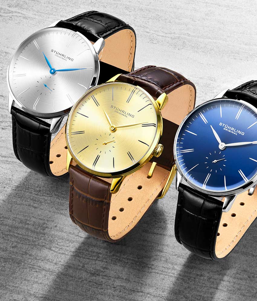 Champagne Dial / Gold Case / Brown Leather Strap Tang Buckle