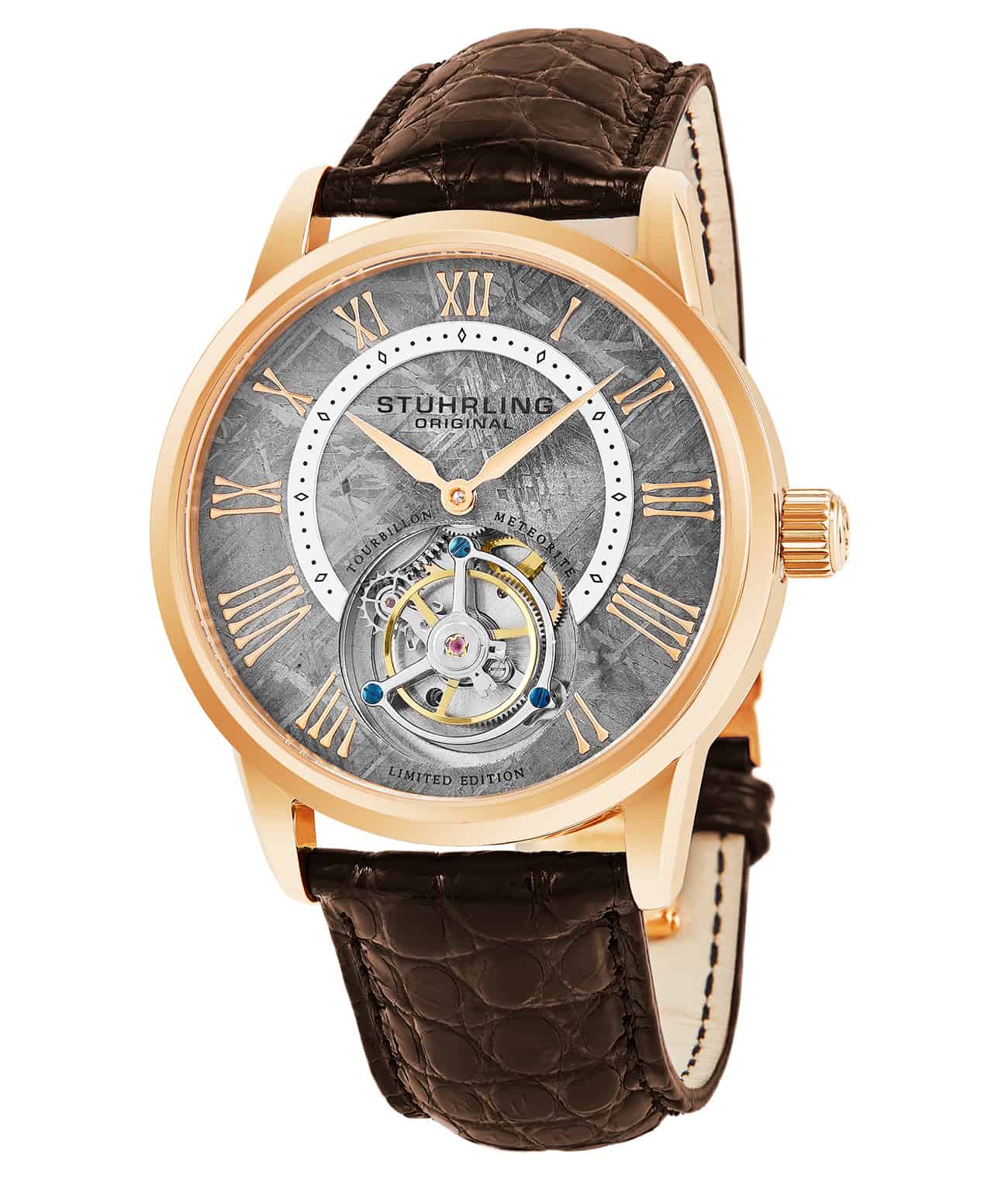 Grey Dial / Rose Case / Brown Band