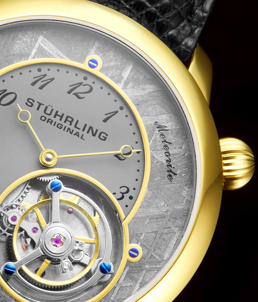 Grey Dial / Gold Case / Black Strap Tang Buckle