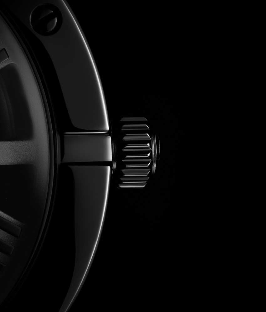 Gun Metal Grey/Black PVD/Black