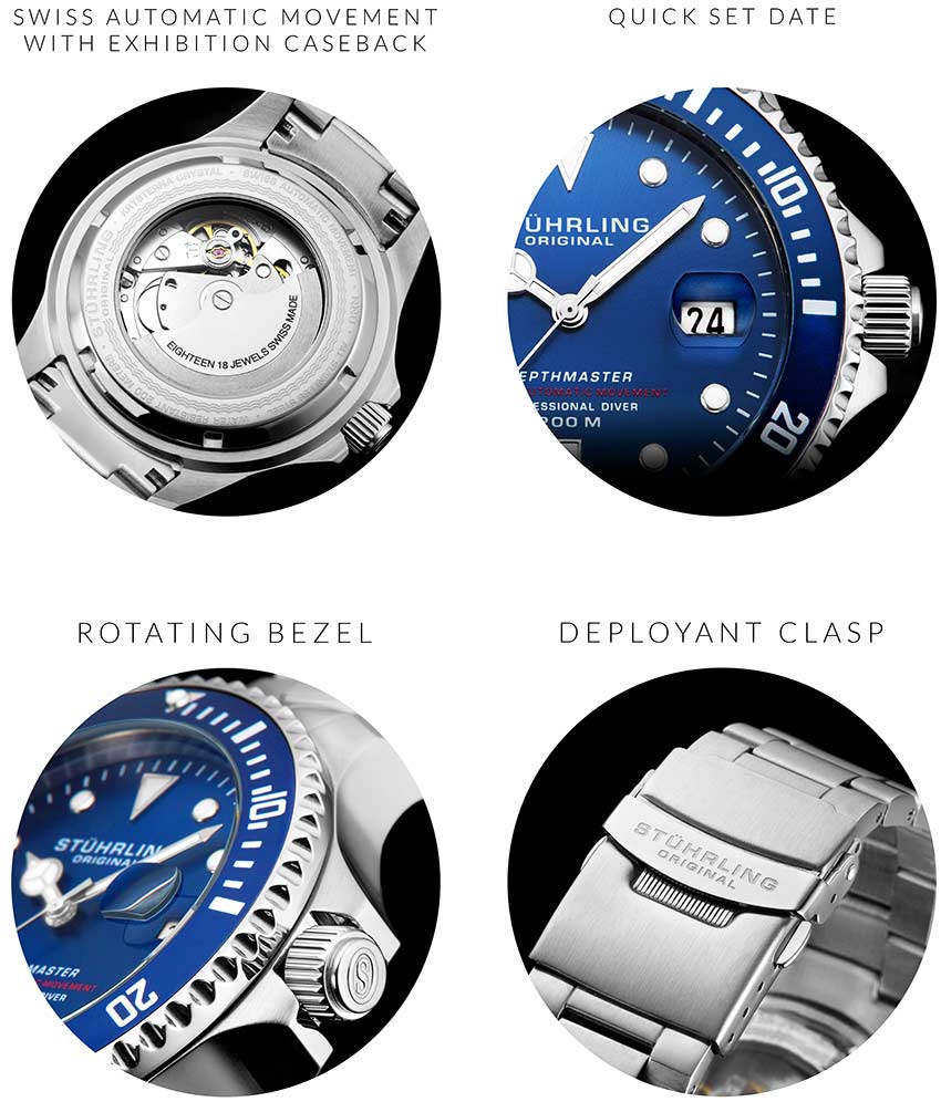 Blue Dial / Silver Case / Silver Band