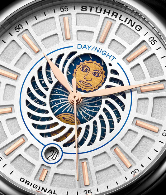 White Dial / Silver Case / Black Band