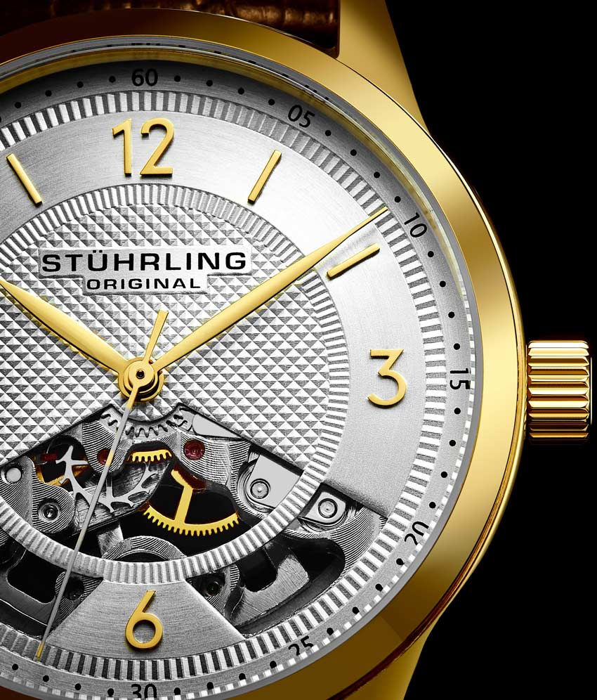 Silver Dial / Gold Case / Brown Band