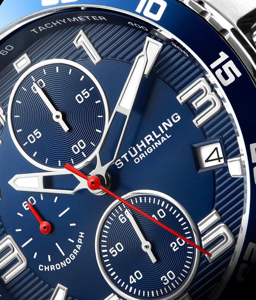 Blue Dial / Silver Case / Silver Stainless Steel Bracelet Deployant Buckle