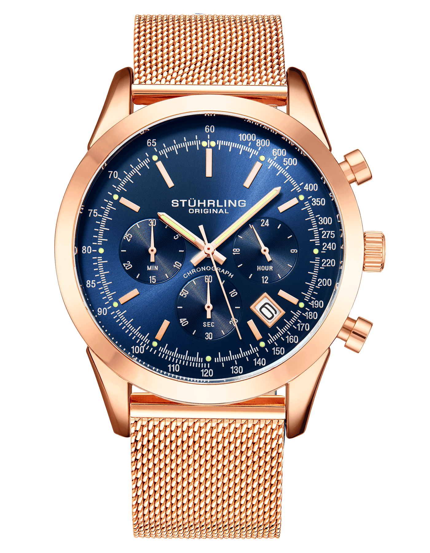 Preston 3975 Quartz 44mm Chronograph