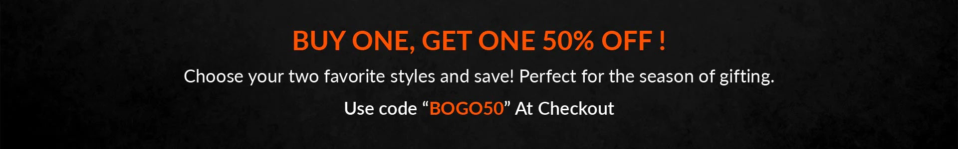 BOGO50 Sale 2022